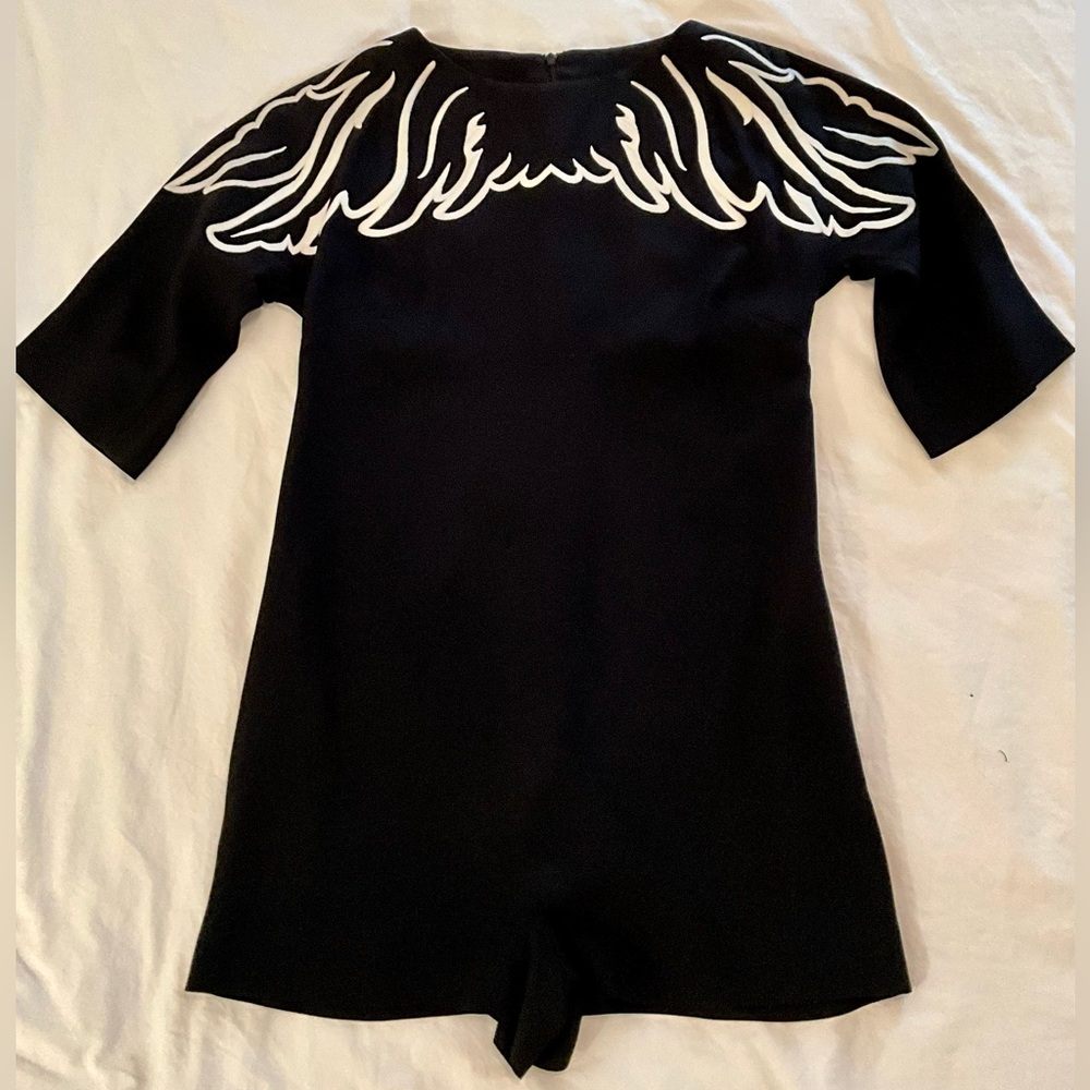 RED Valentino Embroidered Romper Black XS